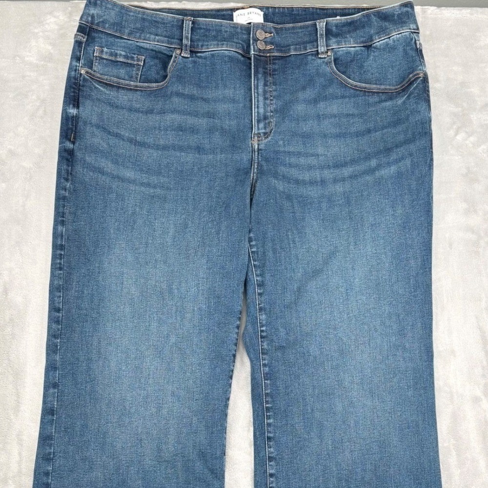 Lane Bryant Jeans Womens 24L (43x34) Blue‎ High Rise Tighter Tummy Boot Stretch
